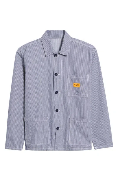 Service Works Hickory Stripe Chore Jacket In Hickory