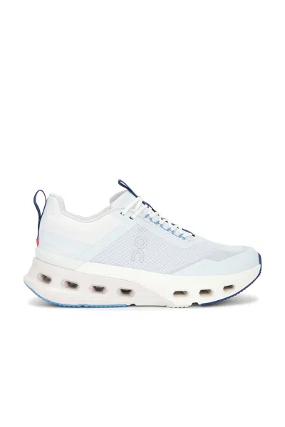 On Cloudnova X Sneaker In Arctic & Niagara