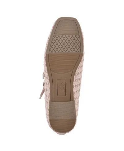 Cliffs By White Mountain Women's Besnik Mary Jane Round Toe Flats In Light Pink Fabric