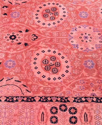 Adorn Hand Woven Rugs Fine Vibrance M885 3'3''x9'1'' Runner Area Rug In Pink