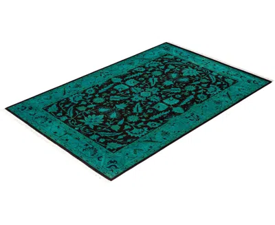Adorn Hand Woven Rugs Fine Vibrance M1444 4'3''x6'3'' Area Rug In Blue