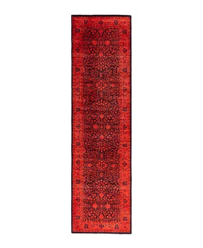 Adorn Hand Woven Rugs Fine Vibrance M1388 3'x11'1'' Runner Area Rug In Orange