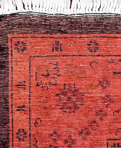 Adorn Hand Woven Rugs Fine Vibrance M1388 3'x11'1'' Runner Area Rug In Orange