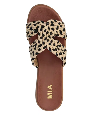 Mia Women's Poet Sandals In Black Natural In Neutral