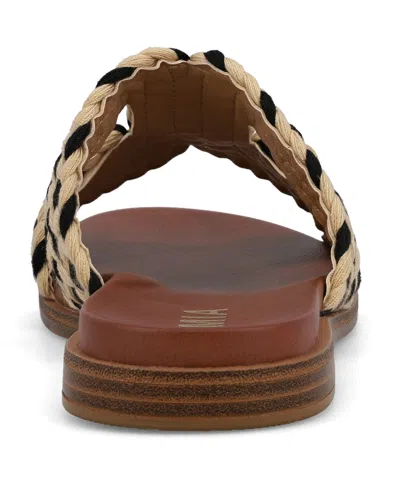 Mia Women's Poet Sandals In Black Natural In Neutral