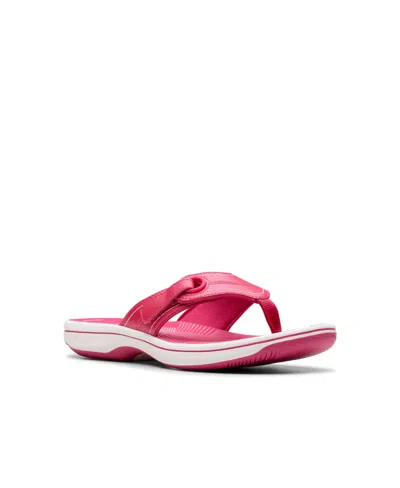 Clarks Cloudsteppers Women's Breeze Reyna Sandals In Raspberry