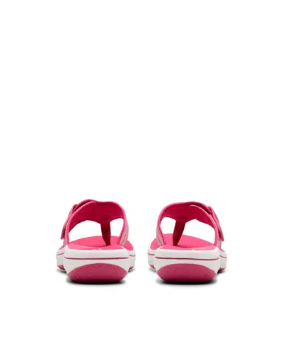 Clarks Cloudsteppers Women's Breeze Reyna Sandals In Raspberry