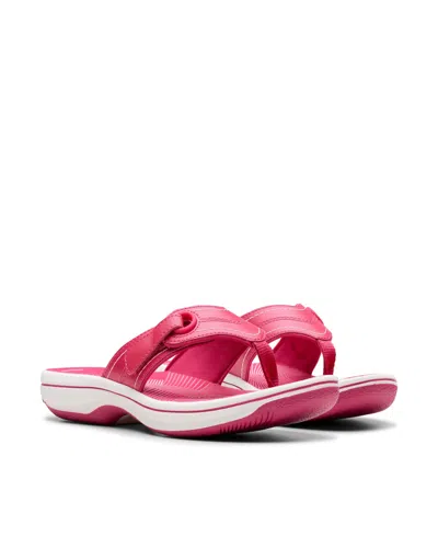 Clarks Cloudsteppers Women's Breeze Reyna Sandals In Raspberry