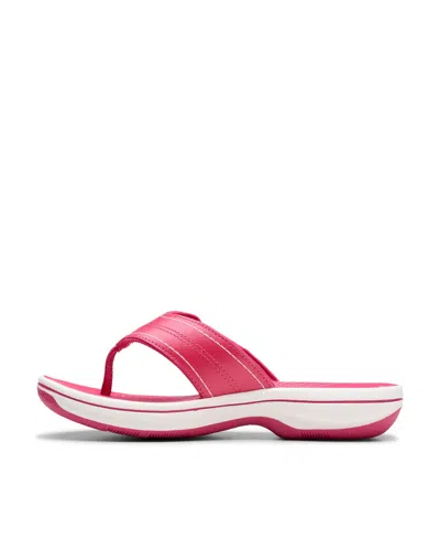 Clarks Cloudsteppers Women's Breeze Reyna Sandals In Raspberry
