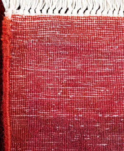 Adorn Hand Woven Rugs Fine Vibrance M1591 3'x13'4'' Runner Area Rug In Red