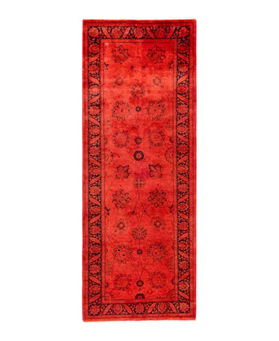 Adorn Hand Woven Rugs Fine Vibrance M1447 3'x8'5'' Runner Area Rug In Orange