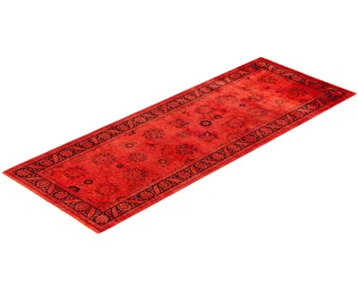 Adorn Hand Woven Rugs Fine Vibrance M1447 3'x8'5'' Runner Area Rug In Orange