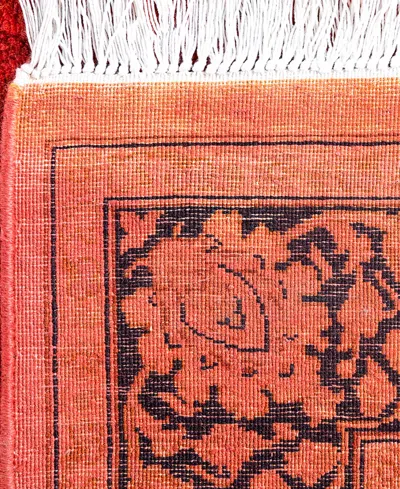 Adorn Hand Woven Rugs Fine Vibrance M1447 3'x8'5'' Runner Area Rug In Orange