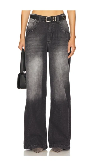 Jaded London Colossus Jeans In 洗水黑