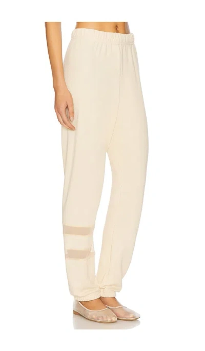 Michael Lauren Setton Mesh Contrast Pant In 奶油冰淇淋色