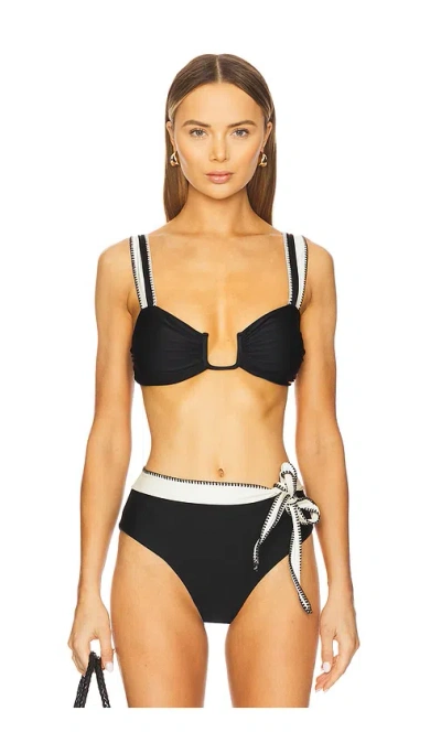 Boamar Chloe Bikini Bottoms In Black & White