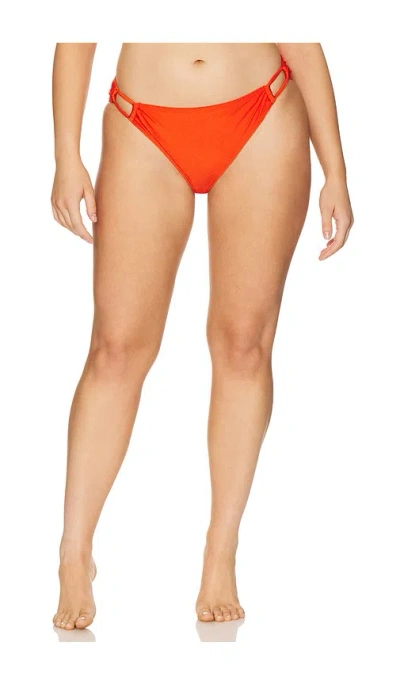 Villa Fresca Bianca Bikini Bottom In Tangerine