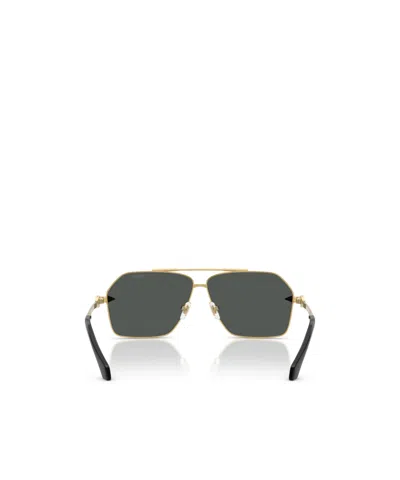 Versace Rectangular Frame Sunglasses In Black