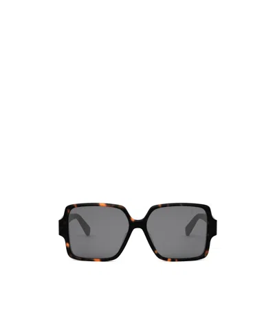 Celine Cl40316u Triomphe 52a Havana Sunglasses In Gray