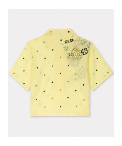 Kenzo Short-sleeved Shirt In Yellow