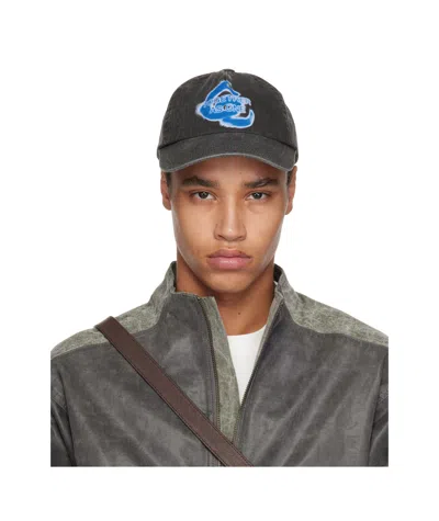 Ader Error Black 'together As One' Cap In Black