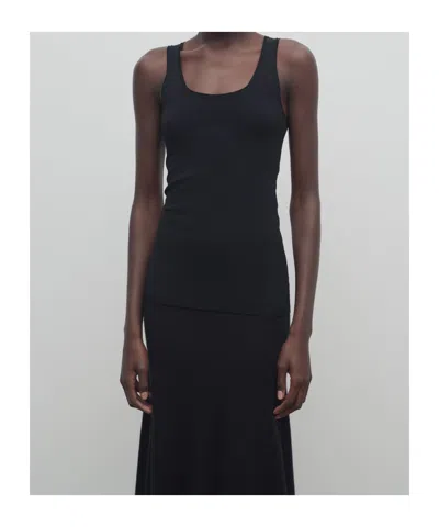 The Row Sleeveless Vest In Black