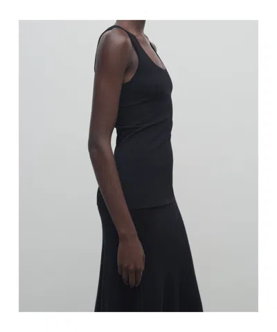 The Row Sleeveless Vest In Black