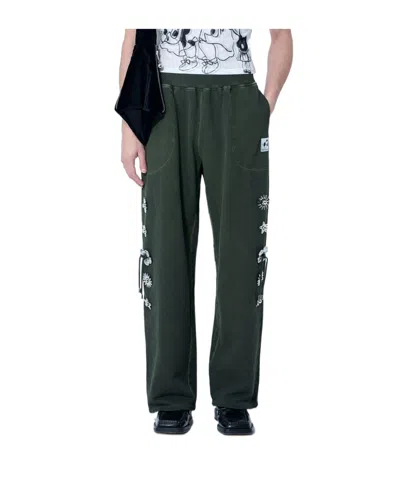 Chopova Lowena Elastic Waist Sweatpants In Green
