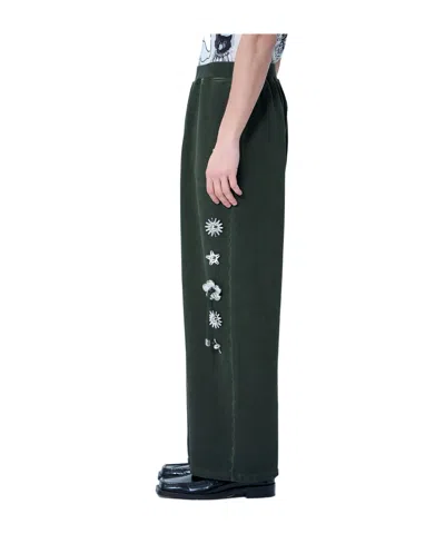 Chopova Lowena Elastic Waist Sweatpants In Green