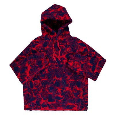 Burberry Abstract-pattern Print Shearling Hoodie