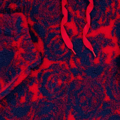 Burberry Abstract-pattern Print Shearling Hoodie