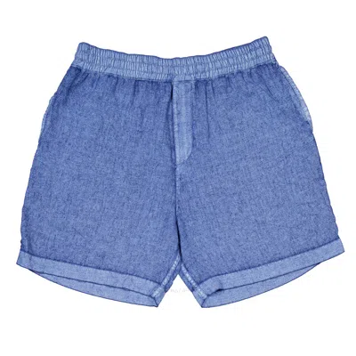 Burberry Equestrian Knight Applique Linen Shorts