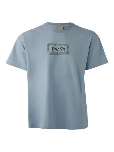 Misci Slogan-print T-shirt In Blue