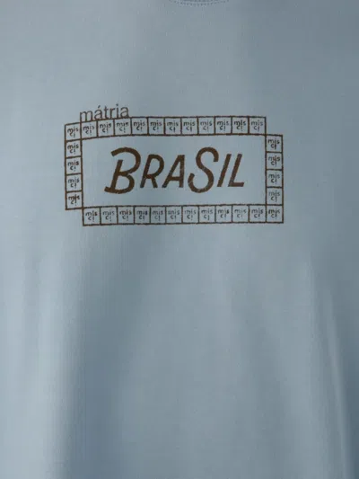 Misci Slogan-print T-shirt In Blue