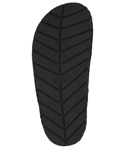 Mia Women's Gemi Double Strap Slip-on Sandals In Black