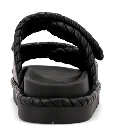 Mia Women's Gemi Double Strap Slip-on Sandals In Black