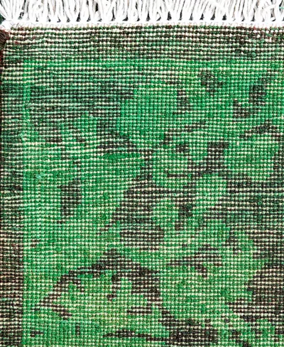 Adorn Hand Woven Rugs Fine Vibrance M1624 2'8''x7'9'' Runner Area Rug In Green