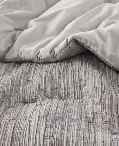 Croscill Arlo Oversized 3-pc. Comforter Set, Full/queen In Charcoal