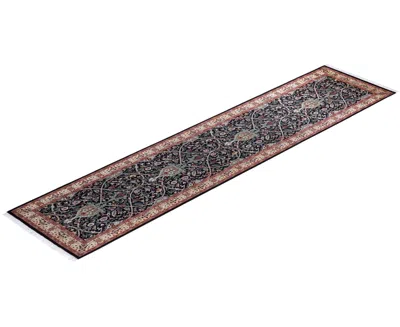 Adorn Hand Woven Rugs Mogul M1171 2'8''x12'3'' Runner Area Rug In Black