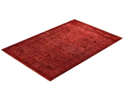 Adorn Hand Woven Rugs Fine Vibrance M885 4'2''x6'2'' Area Rug In Pink
