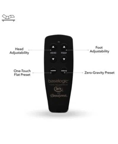 Serta Beautyrest Baselogic Silver Adjustable Base Collection In No Color