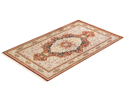 Adorn Hand Woven Rugs Mogul M1659 4'7''x7'7'' Area Rug In Orange