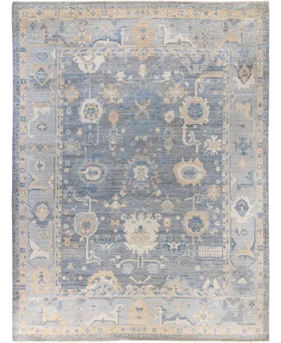 Adorn Hand Woven Rugs Colorful Oushak M1945 9'1''x11'11'' Area Rug In Gray