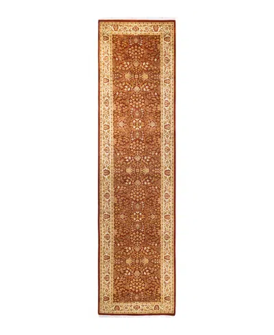 Adorn Hand Woven Rugs Mogul M1380 3'2''x12'7'' Runner Area Rug In Orange