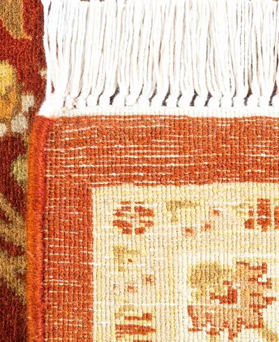 Adorn Hand Woven Rugs Mogul M1380 3'2''x12'7'' Runner Area Rug In Orange
