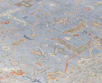 Adorn Hand Woven Rugs Colorful Oushak M1945 8'1''x10'3'' Area Rug In Gray