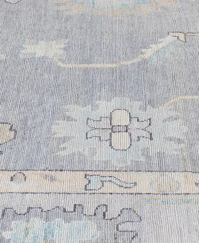 Adorn Hand Woven Rugs Colorful Oushak M1945 10'x14' Area Rug In Light Gray