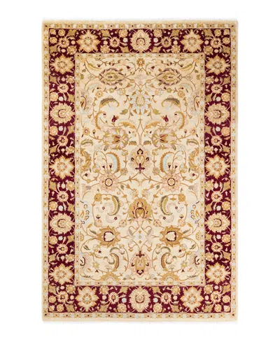 Adorn Hand Woven Rugs Mogul M1251 4'8''x7'2'' Area Rug In Ivory
