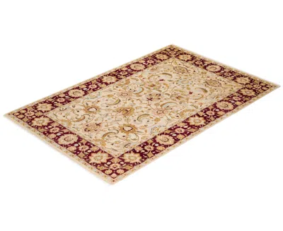 Adorn Hand Woven Rugs Mogul M1251 4'8''x7'2'' Area Rug In Ivory