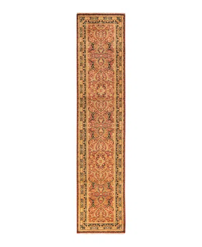Adorn Hand Woven Rugs Mogul M1749 2'8''x12'1'' Runner Area Rug In Orange